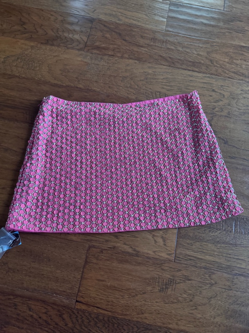 Parker Pink Sequin‎ Silk Mini Skirt